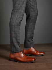 Tan Brown Signature Toe Cap Oxford Shoes - Image 1 of 7