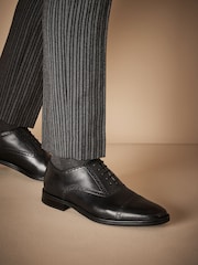 Black Signature Toe Cap Oxford Shoes - Image 1 of 6
