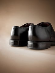 Black Signature Toe Cap Oxford Shoes - Image 6 of 6