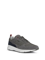 Geox Mens Radente Grey Sneakers - Image 2 of 5
