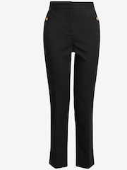 Black Texture Tailored Slim Trousers - Image 3 of 3