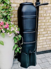 Charles Bentley Dark Green Garden Slimline Water Butt Set - Image 1 of 3