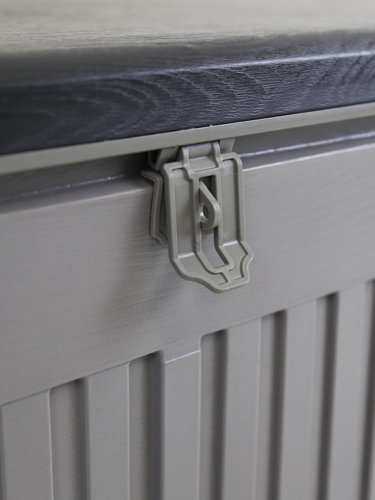 Charles Bentley Black/Grey 270L Outdoor Plastic Storage Box - Image 6 of 6