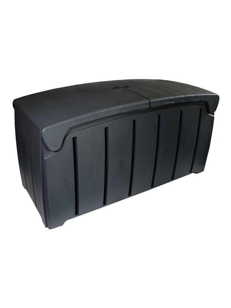 Charles Bentley Dark Grey Ward Plastic 322L Garden Storage Box - Image 1 of 4