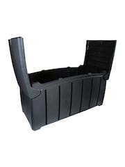 Charles Bentley Dark Grey Ward Plastic 322L Garden Storage Box - Image 3 of 4