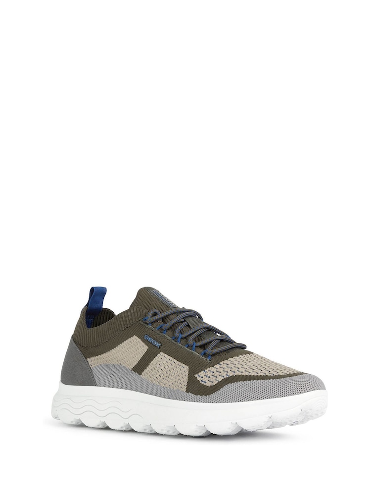 Geox Mens Spherica Green Sneakers - Image 2 of 5