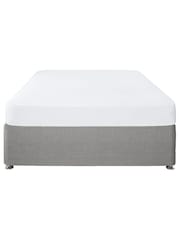 Serene White Plain Deep Fitted Sheet - Image 1 of 2