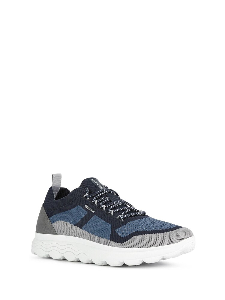 Geox Mens Spherica Blue Sneakers - Image 2 of 5