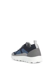 Geox Mens Spherica Blue Sneakers - Image 3 of 5