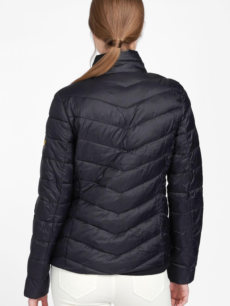 Barbour® International Black Aubern Quilt Jacket - Image 2 of 8 Barbour® International Black Aubern Quilt Jacket - Image 2 of 8