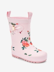 Baker by Ted Baker Pale Pink Floral Welly - Image 2 of 6
