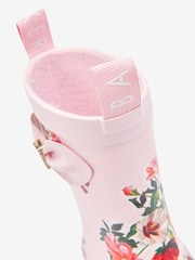 Baker by Ted Baker Pale Pink Floral Welly - Image 4 of 6