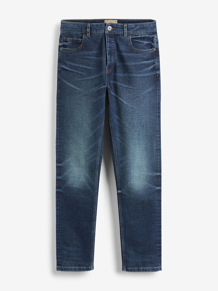 Bleu moyen - mince - Jean en denim délavé vintage - Image 5 of 6