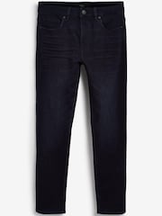 Temno modra in modra - Slim - Comfort Raztegljive kavbojke - Slika 4 iz 5