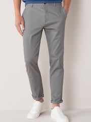 Grey Stretch Skinny Fit Chino Trousers - Image 1 of 4