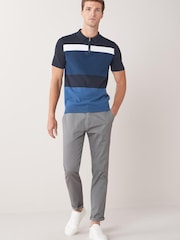 Grey Stretch Skinny Fit Chino Trousers - Image 2 of 4