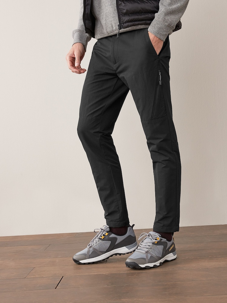 Black Shower Resistant Walking Trousers - Image 1 of 1