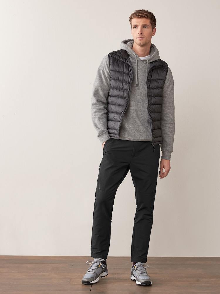 Black Shower Resistant Walking Trousers - Image 2 of 5
