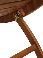 Charles Bentley Wood Garden Acacia Wooden Foldable Sun Lounger - Image 6 of 6