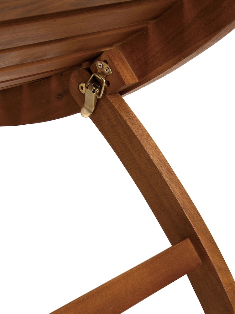 Charles Bentley Wood Garden Acacia Wooden Foldable Sun Lounger - Image 6 of 6