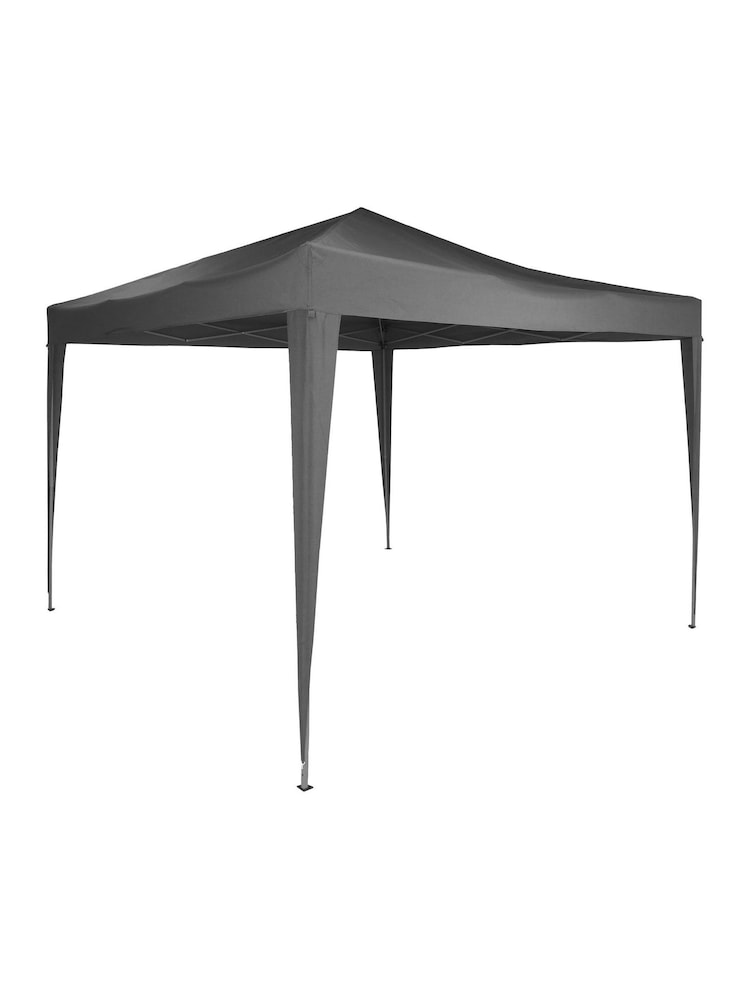 Charles Bentley Grey Garden 3m x 3m Pop Up Gazebo - Image 2 of 6 Charles Bentley Grey Garden 3m x 3m Pop Up Gazebo - Image 2 of 6