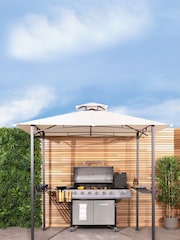 Charles Bentley Beige Garden 8 x 5 Ft Steel Gazebo - Image 1 of 4