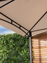 Charles Bentley Beige Garden 8 x 5 Ft Steel Gazebo - Image 3 of 4