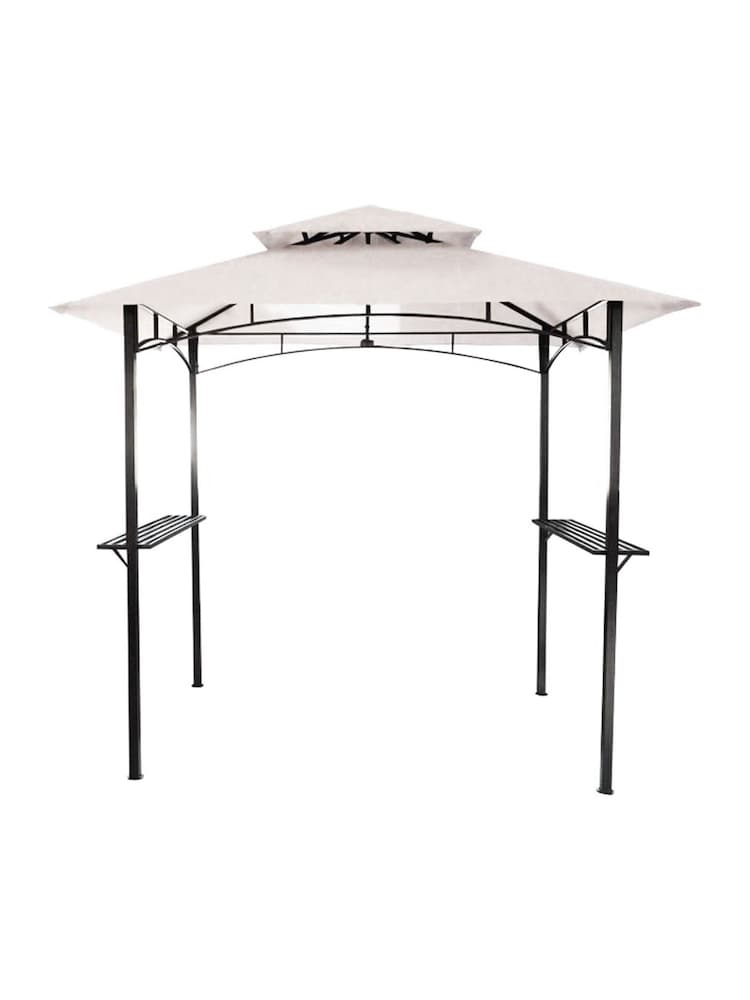 Charles Bentley Beige Garden 8 x 5 Ft Steel Gazebo - Image 5 of 5
