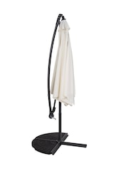 Charles Bentley Cream 3m Hanging Banana Cantilever Garden Umbrella - Image 2 of 5
