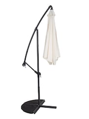 Charles Bentley Cream 3m Hanging Banana Cantilever Garden Umbrella - Image 3 of 5