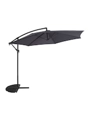 Charles Bentley Grey 3m Hanging Banana Cantilever Garden Umbrella - Image 5 of 5