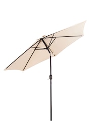 Charles Bentley Cream Metal Garden Parasol - Image 4 of 6