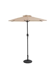 Charles Bentley Cream Metal Garden Parasol - Image 5 of 6
