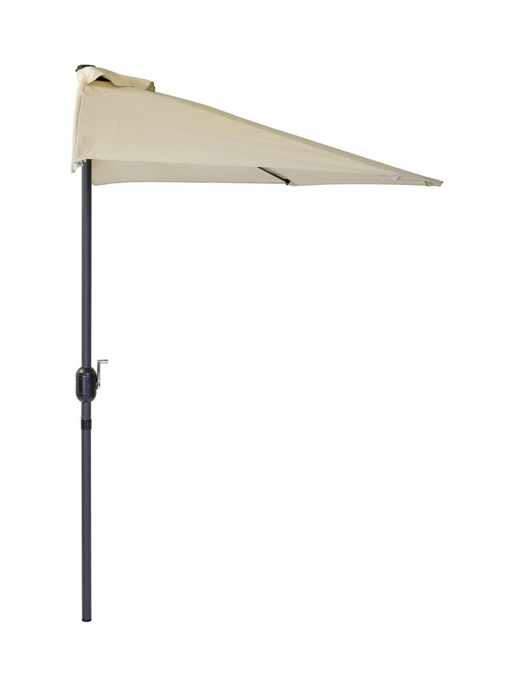 Charles Bentley Beige 2.7m Balcony Garden Umbrella - Image 5 of 5 Charles Bentley Beige 2.7m Balcony Garden Umbrella - Image 5 of 5