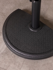 Charles Bentley Dark Grey Garden Concrete Umbrella Base for Half Canopy - Image 2 of 6