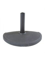 Charles Bentley Dark Grey Garden Concrete Umbrella Base for Half Canopy - Image 3 of 6