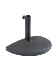 Charles Bentley Dark Grey Garden Concrete Umbrella Base for Half Canopy - Image 4 of 6