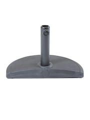 Charles Bentley Dark Grey Garden Concrete Umbrella Base for Half Canopy - Image 5 of 6