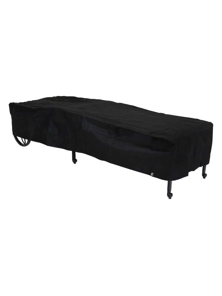 Charles Bentley Black Deluxe Garden Sun Lounger Cover - Image 1 of 4