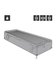 Charles Bentley Black Deluxe Garden Sun Lounger Cover - Image 2 of 4