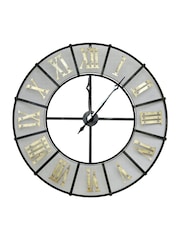 Charles Bentley Black Wrought Iron Outdoor Clock - Image 2 of 3