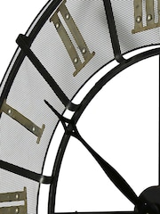 Charles Bentley Black Wrought Iron Outdoor Clock - Image 3 of 3