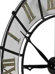 Charles Bentley Black Wrought Iron Outdoor Clock - Image 4 of 5