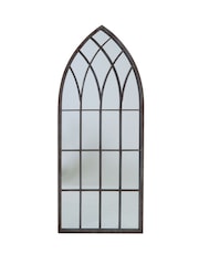 Charles Bentley Grey Outdoor Arch Garden Mirror - Image 1 of 3