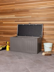 Charles Bentley Beige 190L Outdoor Plastic Garden Storage Box - Image 2 of 6