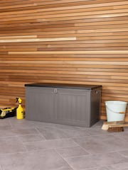 Charles Bentley Beige 190L Outdoor Plastic Garden Storage Box - Image 3 of 6