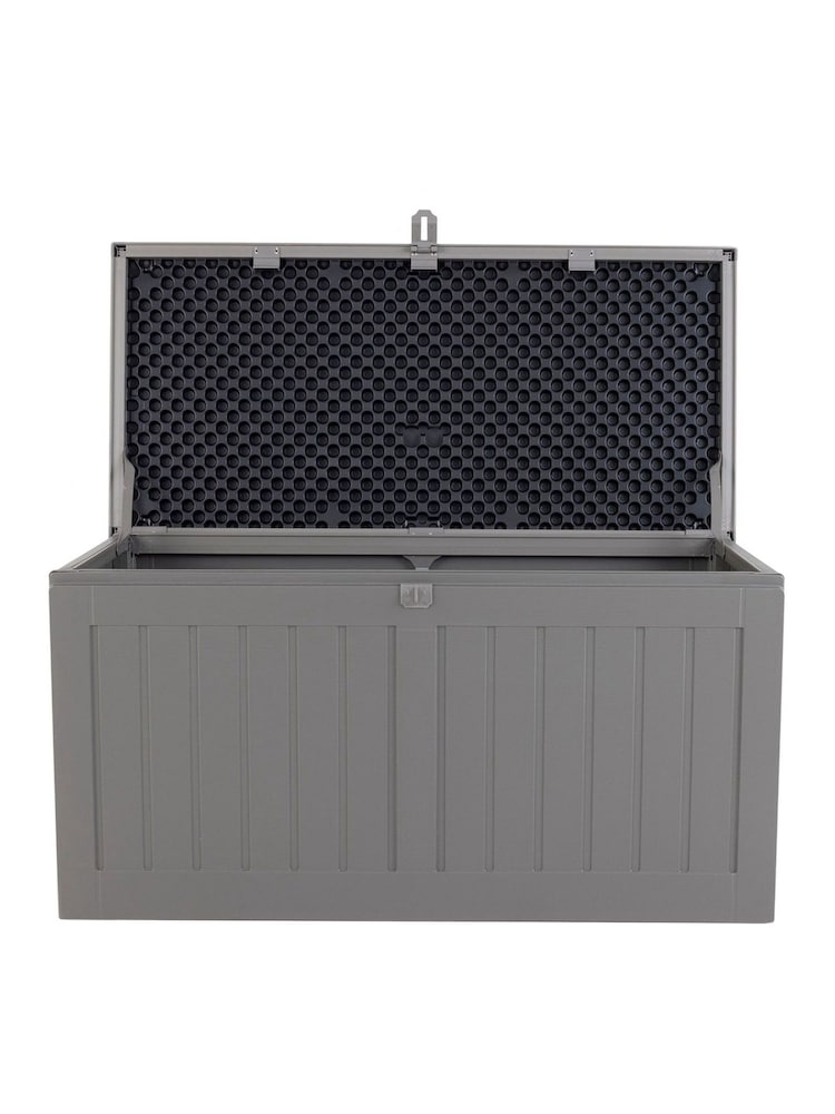 Charles Bentley Beige 190L Outdoor Plastic Garden Storage Box - Image 6 of 6