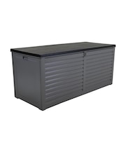 Charles Bentley Grey 490L Large Outdoor Garden Plastic Storage Box - Image 3 of 6