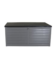 Charles Bentley Grey 490L Large Outdoor Garden Plastic Storage Box - Image 4 of 6