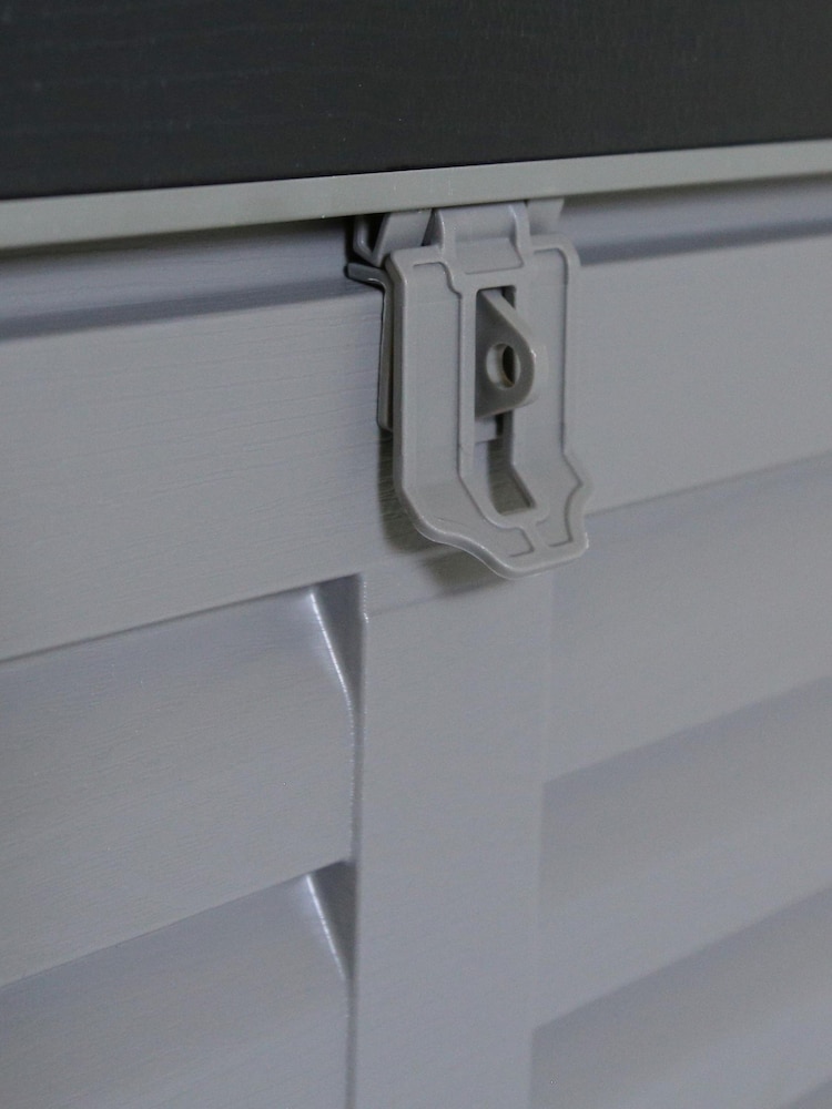 Charles Bentley Grey 490L Large Outdoor Garden Plastic Storage Box - Image 6 of 6